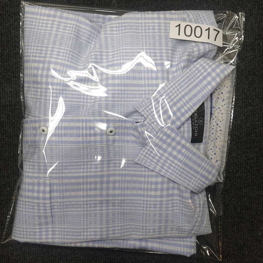 Bugatchi Uomo Button Down Shirt Lavender Plaid Ve… - image 8